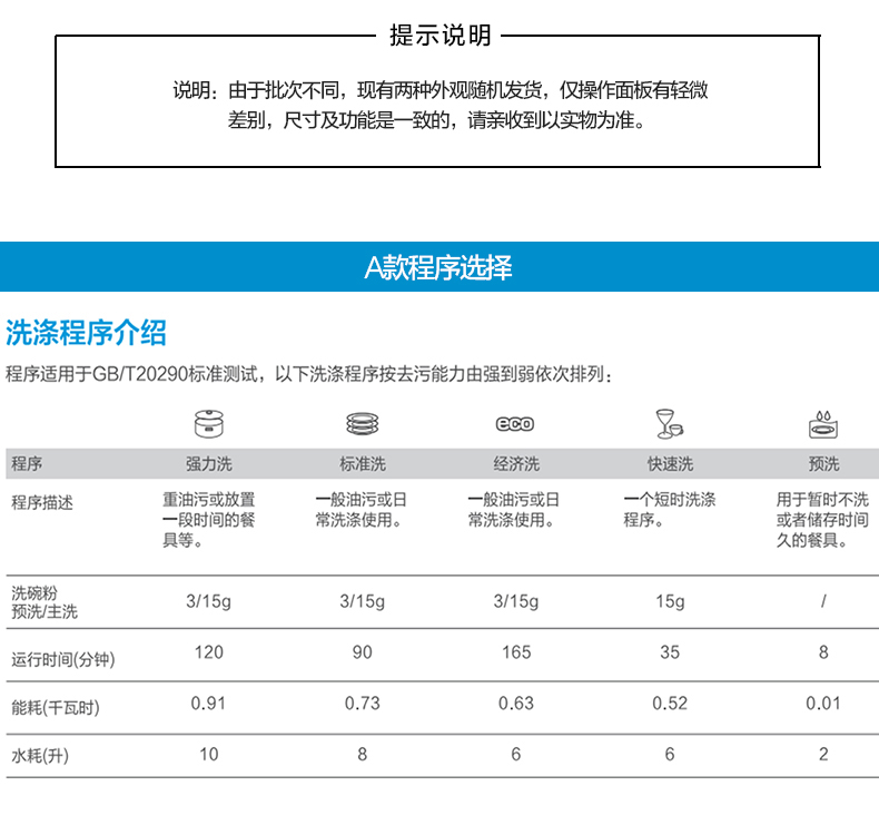 WQP6-3206A-CN 美的嵌入式洗碗機家用全自動刷碗消毒臺式