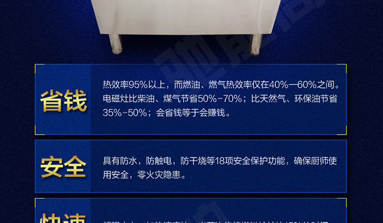 馳能單缸雙框炸爐商用雙缸四框炸爐大功率商用電磁油炸爐廠家批發(fā)