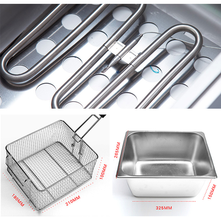 單杠電炸爐 商用油炸機(jī)鍋 炸薯?xiàng)l機(jī)雞排大功率電磁炸爐