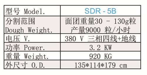 珠海三SUN-MATE麥SDR-5B 五條線連續分塊滾圓機 商用食品機械