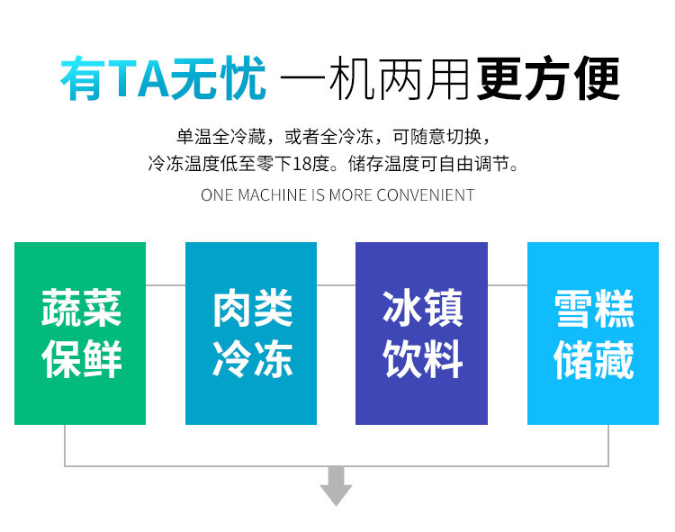 Aucma/澳柯瑪 BC/BD-730臥式商用雙門大容量冰柜單溫冷凍冷藏冷柜