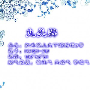 2014 熱款丸美牌商用烤魚爐 8頭燃?xì)饧t外線面火爐 上火下烤式烤箱