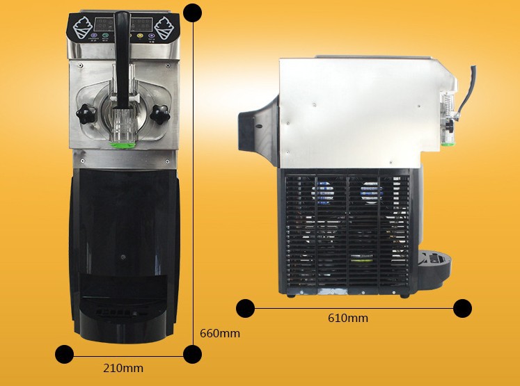 節(jié)能小型商用雪糕機 單頭軟質(zhì)冰淇淋機冷飲店冰激凌機 廠家直銷