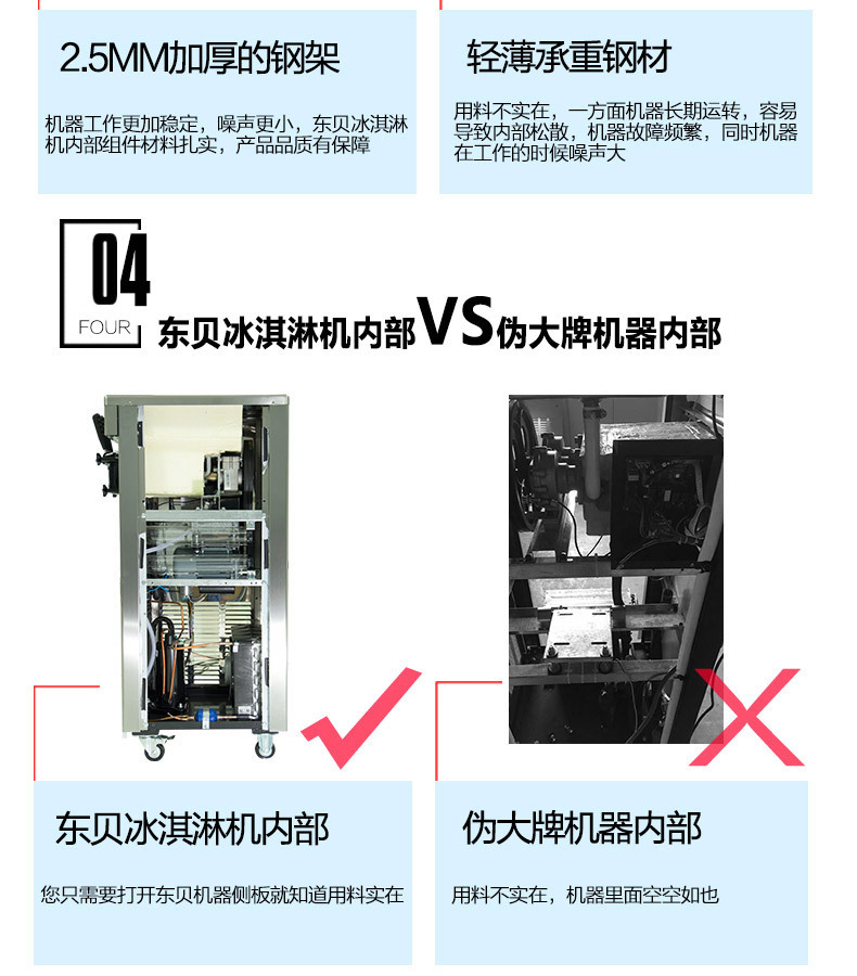 冰淇淋機商用甜筒雪糕機軟冰激凌機器東貝CKX200立式全自動