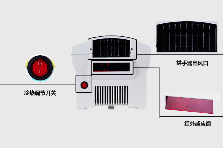 Anmon酒店衛生間家用全自動感應冷熱干手機干手器烘手機烘手器