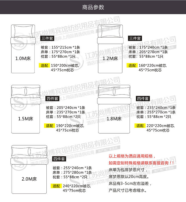 供應酒店布草賓館床上用品白色床單五星酒店全棉四件套廠家批發