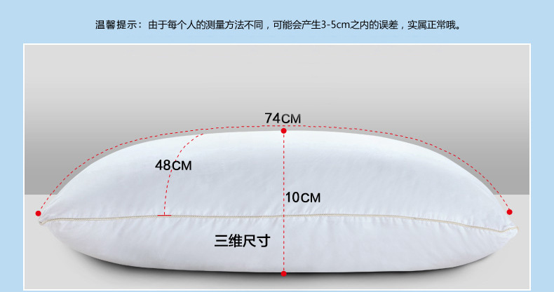 賓館床上用品五星級酒店布草枕芯優質超舒適防羽布羽絲絨枕頭批發