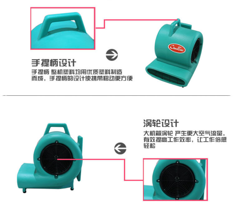 超寶CB900地面地板強力吹地機吹干機三速拉桿式股吹風機超市酒店