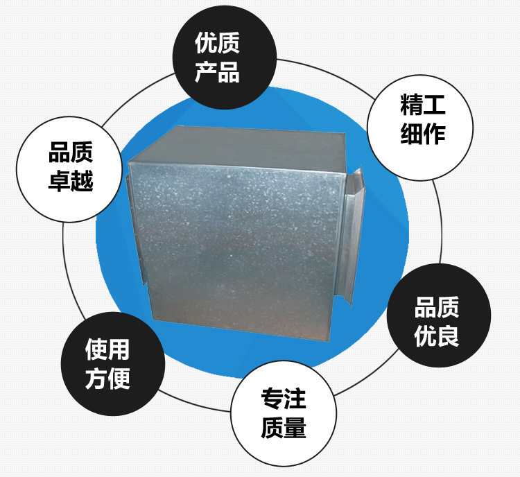 廠家直銷阻抗消聲器靜壓箱孔板消聲器復合式消聲器通風管道消聲器