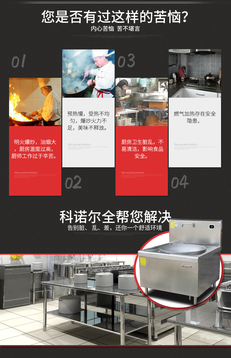 大功率商用電磁爐20KW凹面大炒爐食堂飯?zhí)?5千瓦大鍋灶電磁鍋爐