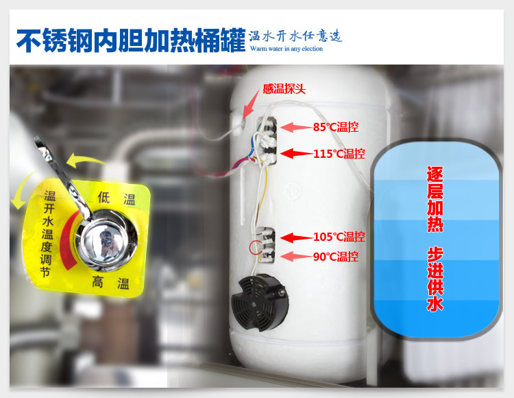 清川3e節能不銹鋼工廠商用過濾直飲水機 開水器工業開水機直飲機