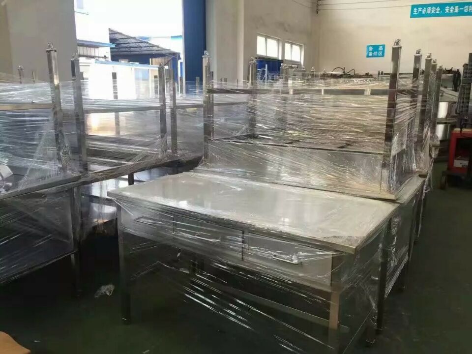 雙層不銹鋼面案工作臺 工作臺可定制 工作臺車間流水線操作臺