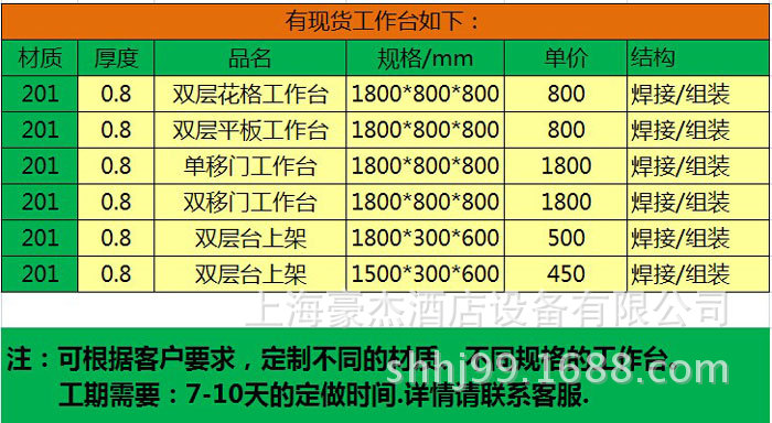 不銹鋼雙移門工作臺(tái)工作柜操作臺(tái)單通雙通打荷臺(tái)拉門 調(diào)理柜