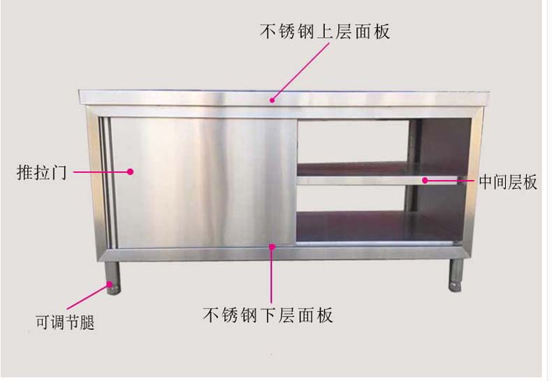 酒店食堂儲物柜 組裝工作臺 雙通打荷臺 單通打荷臺